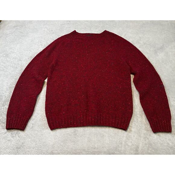 HOWLiN' 100% Merino Wool Red Speckled Sweater - Picture 1 of 7